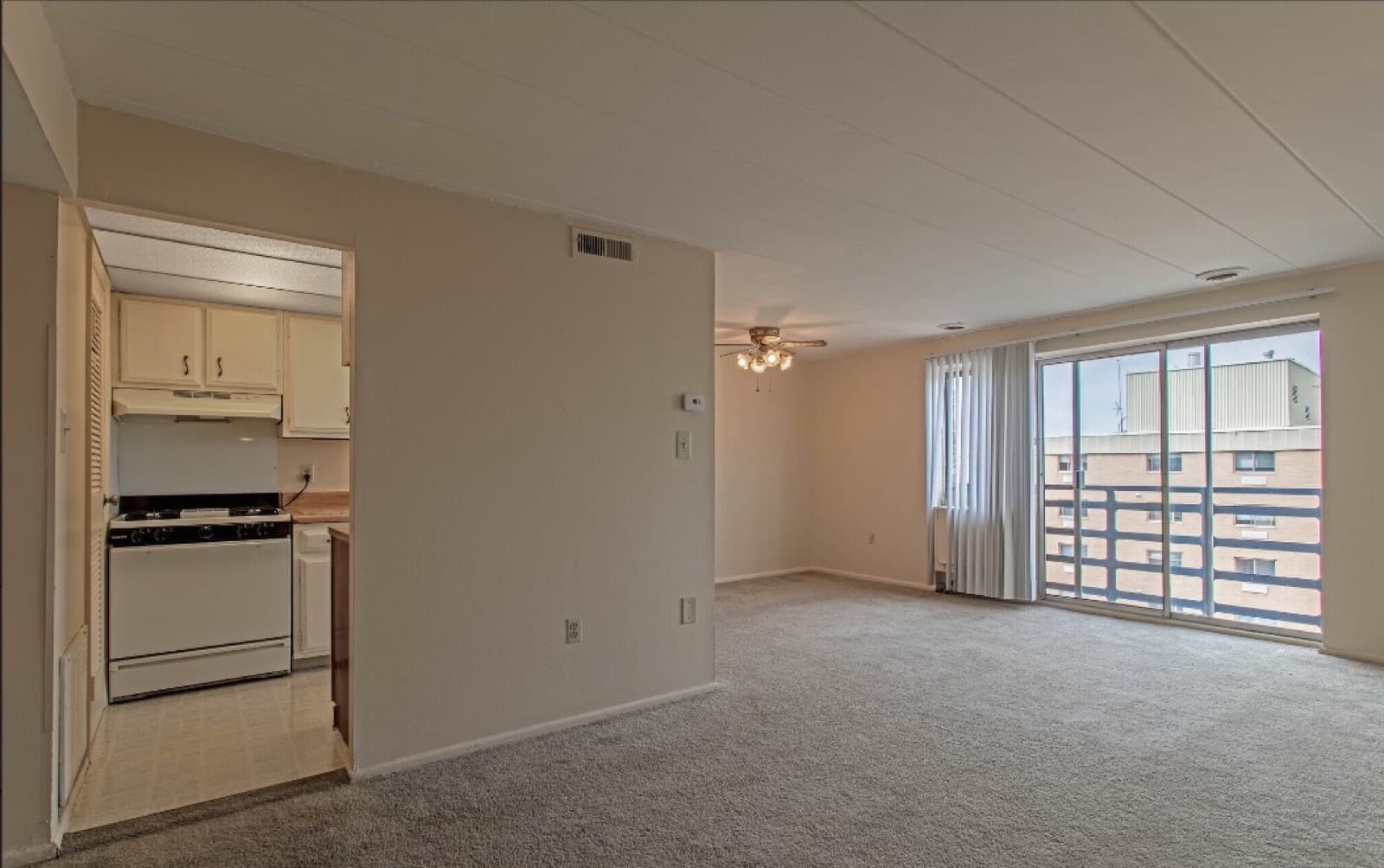 Living Room at Executive House Apartments